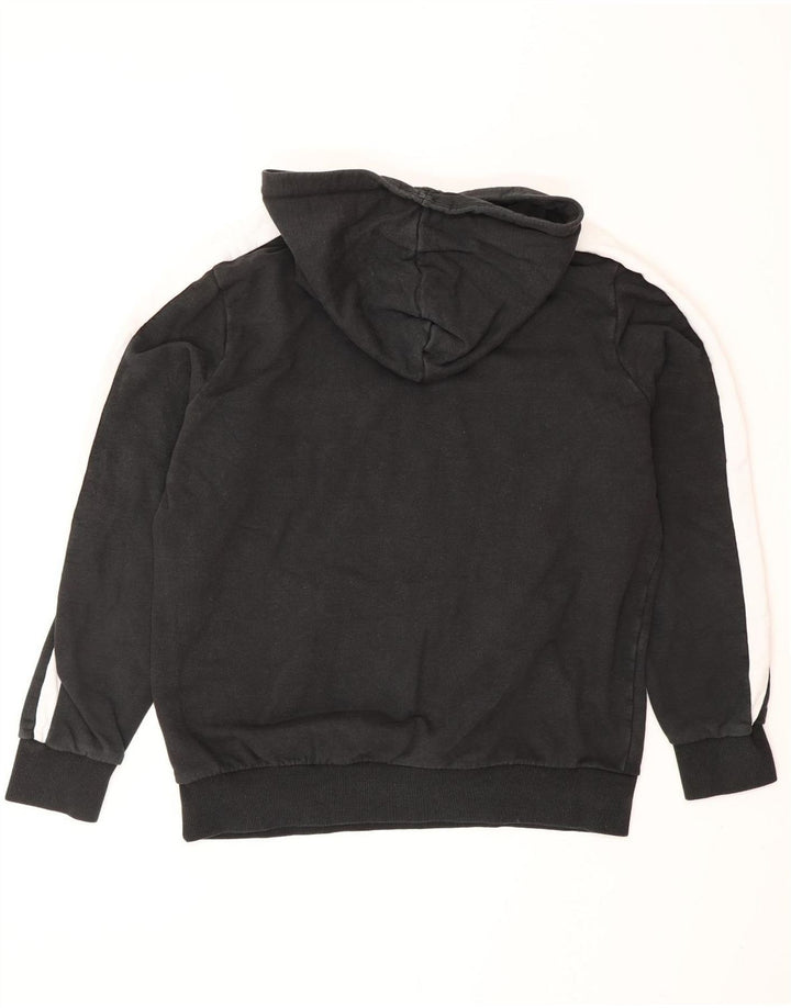 PUMA Herren Kapuzenpullover Mittelschwarz Colourblock Baumwolle