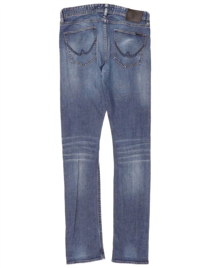 Superdry Herren Slim Jeans W32 L36 Blaue Baumwolle
