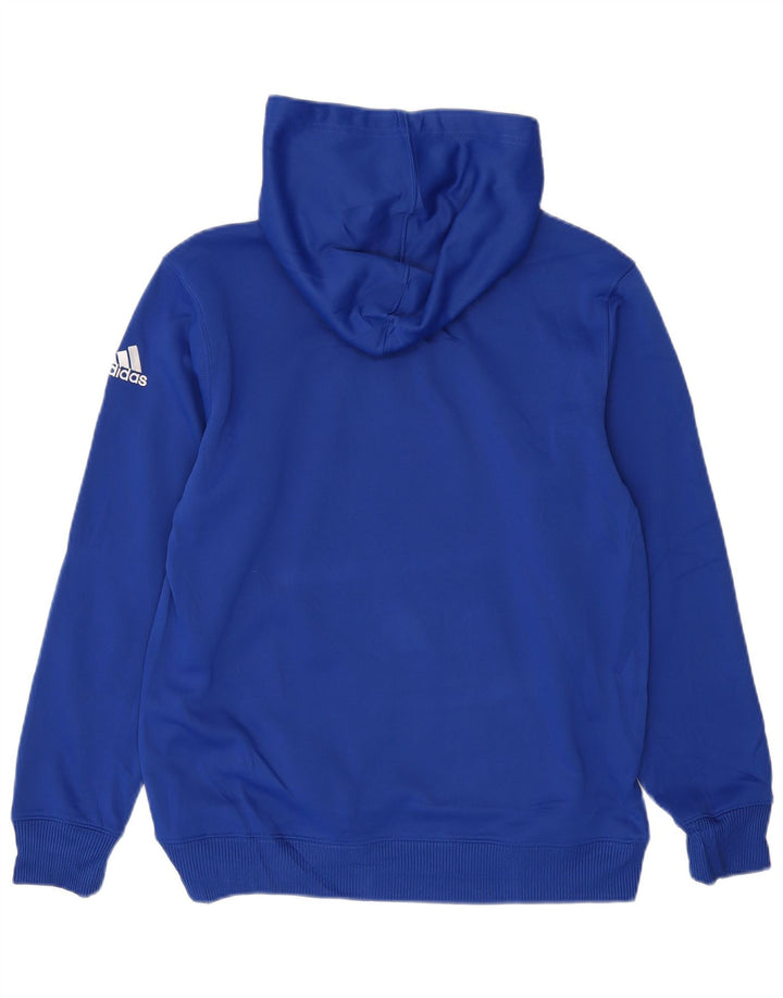 Adidas Herren Panthers Graphic Hoodie Pullover Mittelblaues Polyester