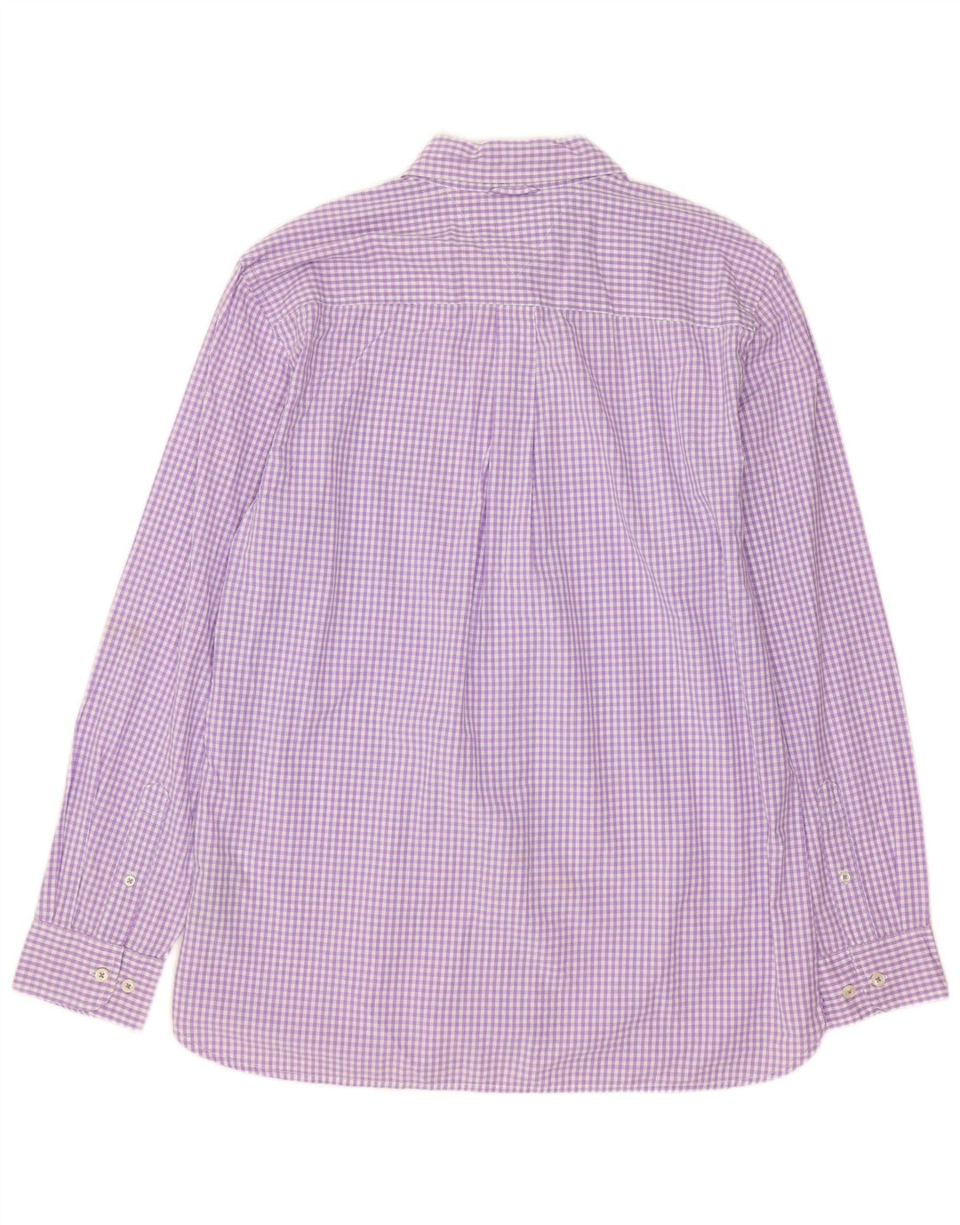Tommy Hilfiger Herren-Hemd mit individueller Passform, groß, violett, Gingham-Baumwolle