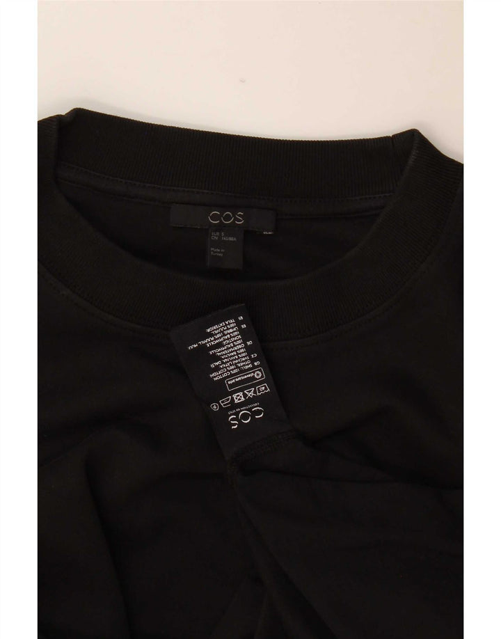 Cos Damen Maxikleid UK 8 Small Schwarz Baumwolle