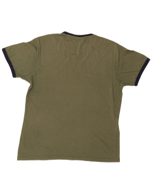 Diadora Herren Grafik T-Shirt Top 2XL Khaki Baumwolle