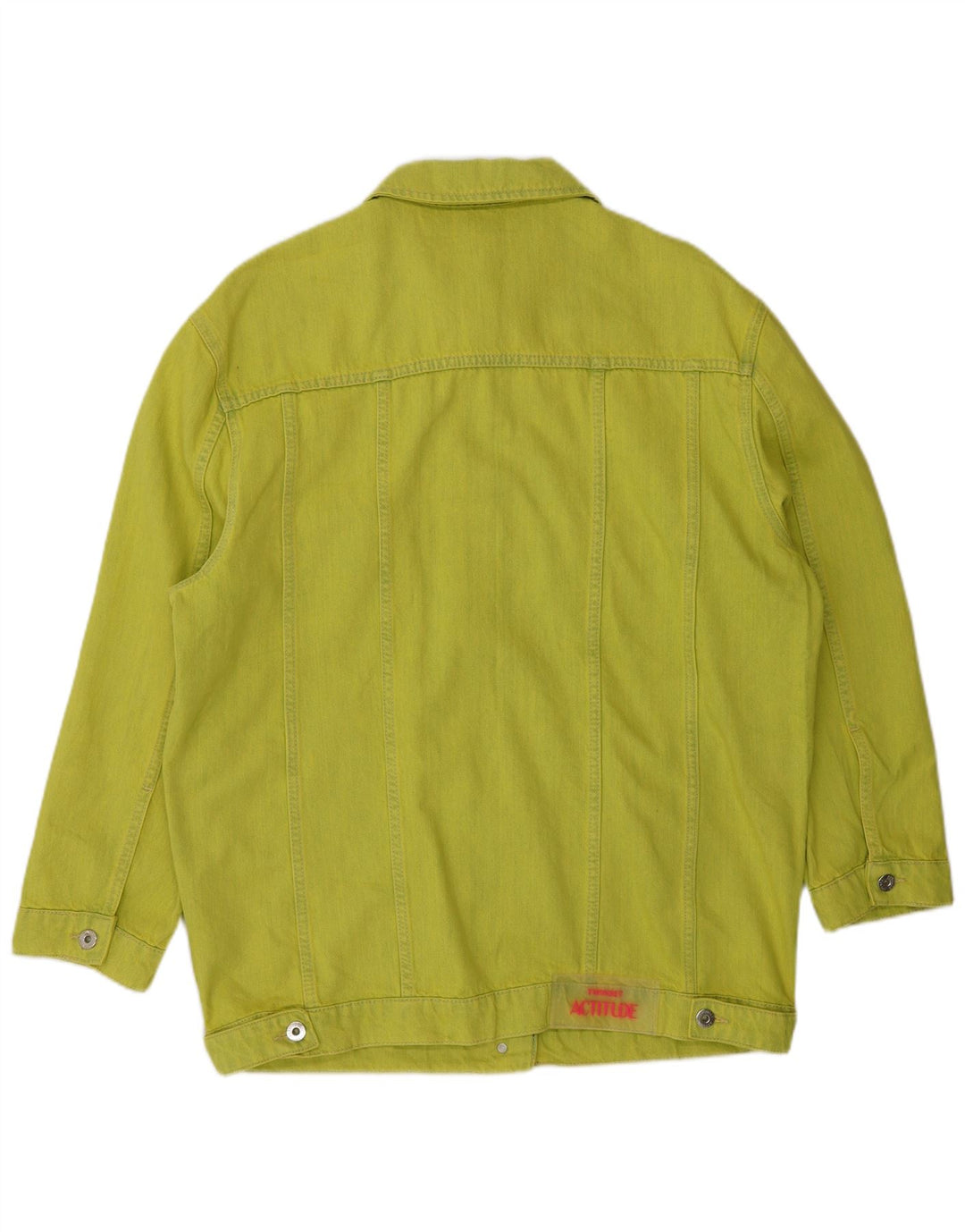 TWINSET Damen Übergroße Jeansjacke UK 10 Small Green Cotton Modern