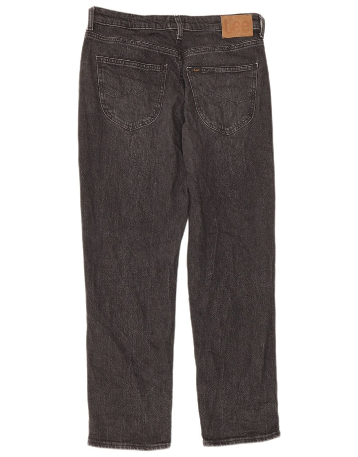 Lee Damen Carol Straight Jeans W29 L26 Graue Baumwolle