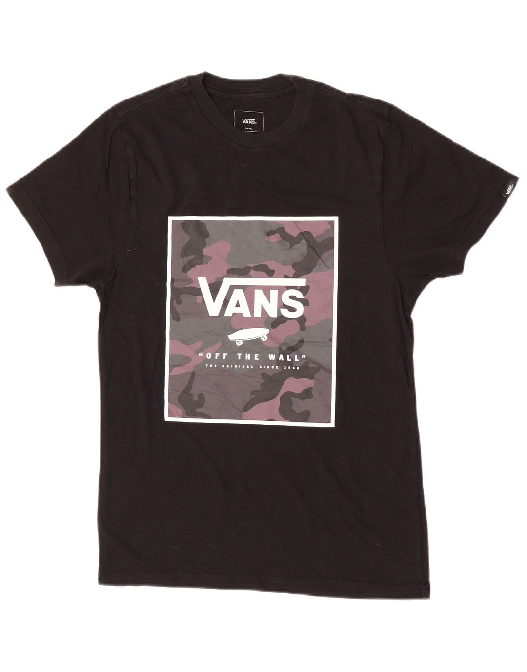 Vans Herren-T-Shirt mit individueller Passform, Grafik, Größe S, Schwarz, Baumwolle