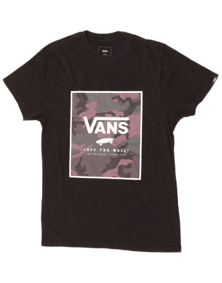 Vans Herren-T-Shirt mit individueller Passform, Grafik, Größe S, Schwarz, Baumwolle