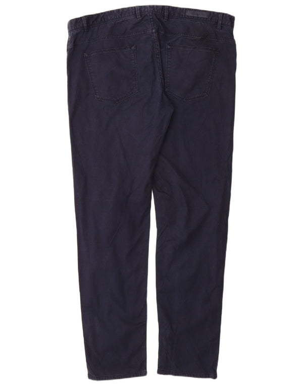 MASSIMO DUTTI Herren Slim Fit Freizeithose EU 48 XL W38 L32 Marineblau