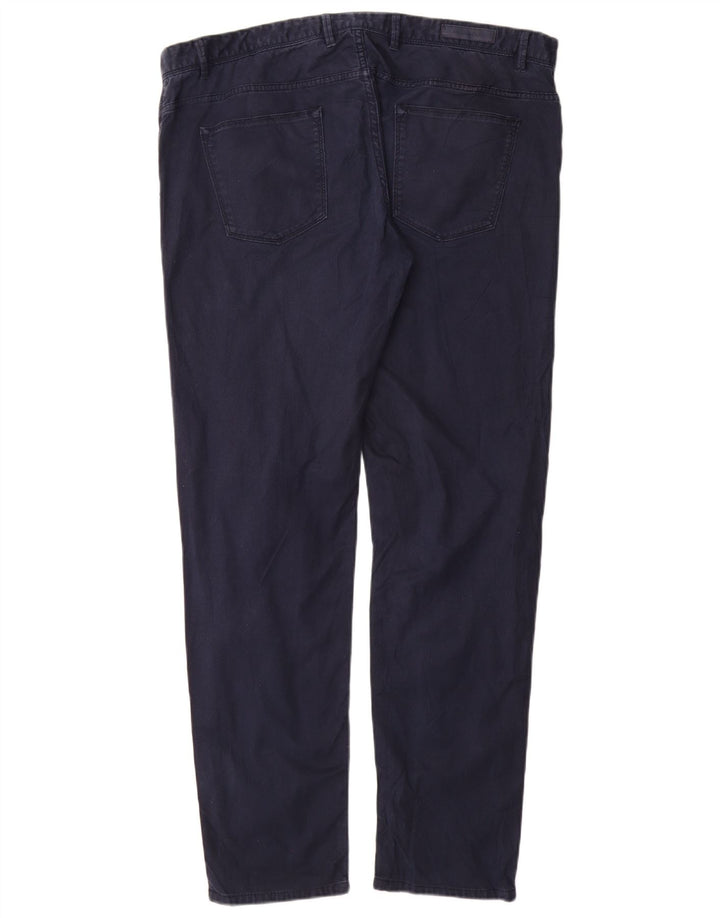 MASSIMO DUTTI Herren Slim Fit Freizeithose EU 48 XL W38 L32 Marineblau