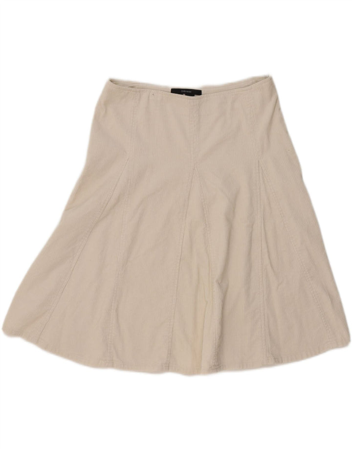 Zara Damen Cordrock Medium W32 Weiß