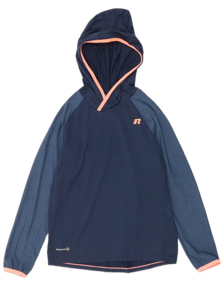 Russell Athletic Jungen-Top, langärmelig, 10–11 Jahre, Größe L, Marineblau