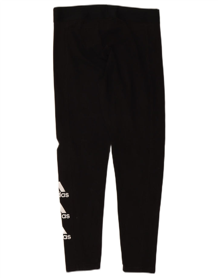 ADIDAS Damen Graphic Leggings UK 16/18 Large Schwarz