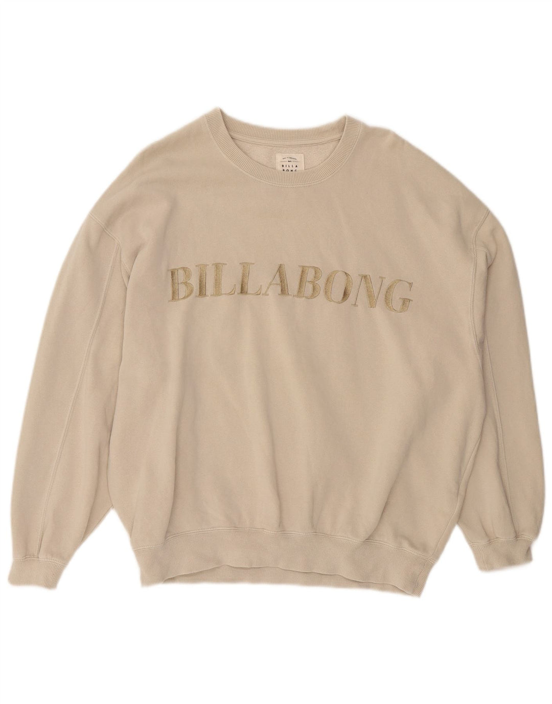 Billabong Damen-Sweatshirt in Übergröße, Größe UK 12, mittelgrau, aus Baumwolle
