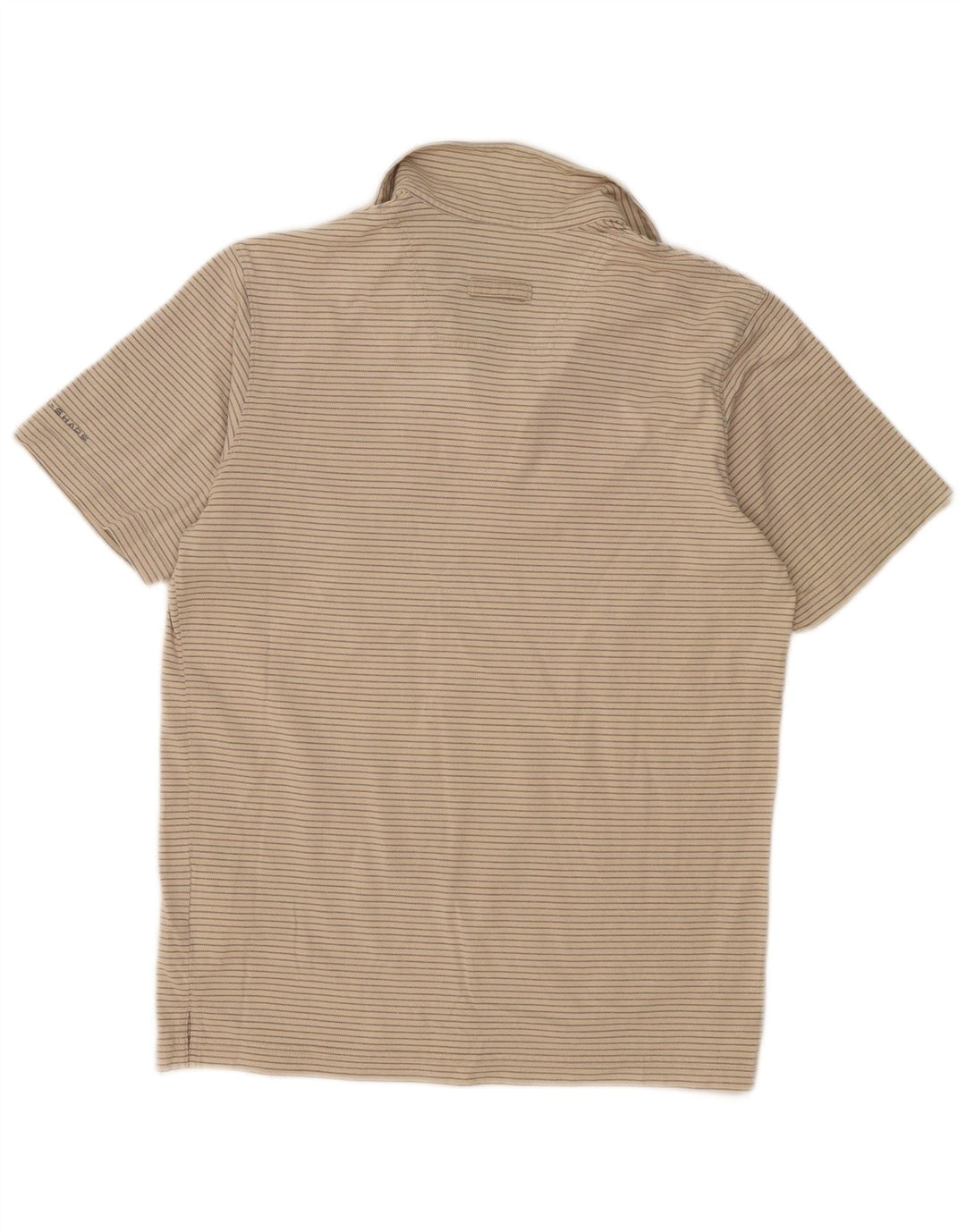 Columbia Herren-Poloshirt, mittelbeige, gestreift, Baumwolle