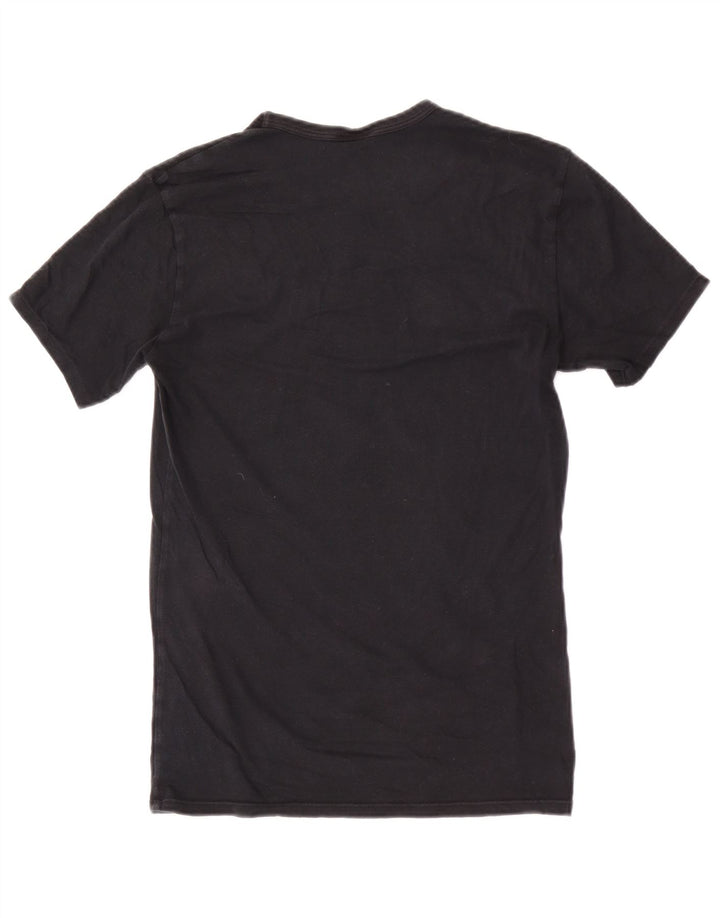 Calvin Klein Herren-T-Shirt mit Grafik, Größe S, schwarze Baumwolle