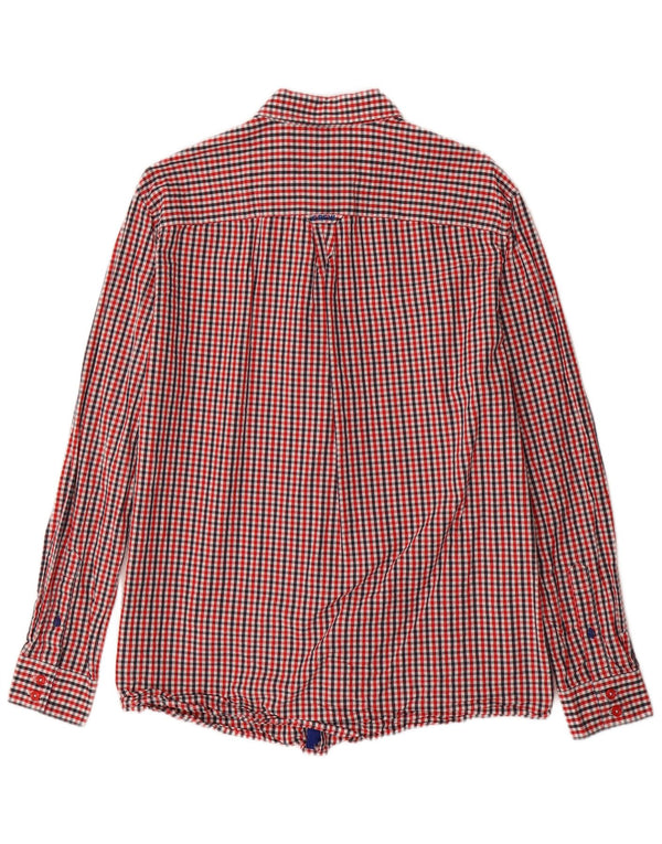 Crew Clothing Mens Classic Fit Shirt Large Red Gingham Cotton