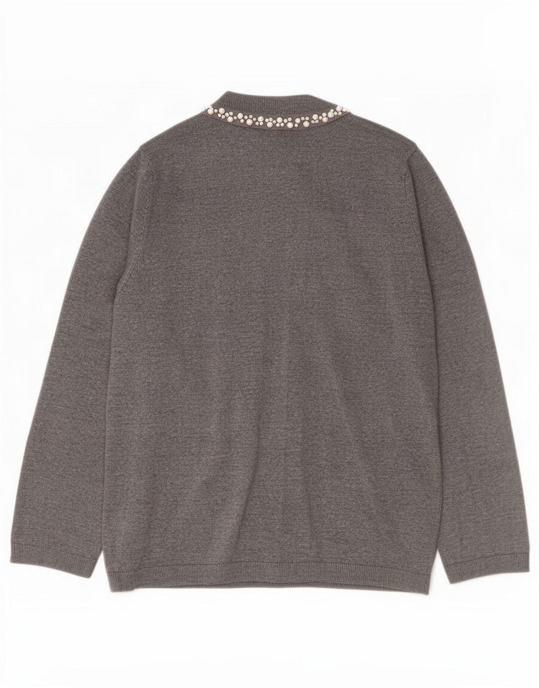 Zara Damen-Cardigan-Pullover UK 14 Large Grau