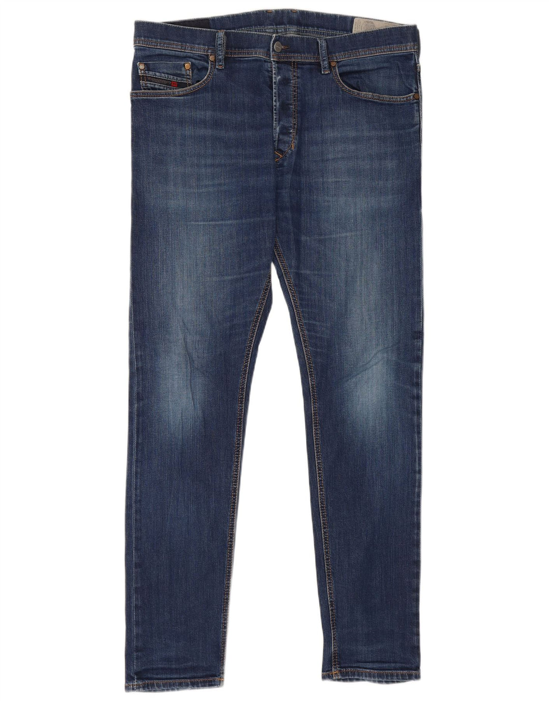 Diesel Herren Slim Jeans W34 L31 Marineblaue Baumwolle