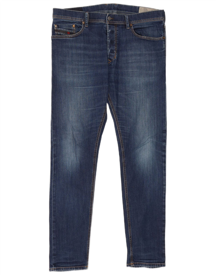 Diesel Herren Slim Jeans W34 L31 Marineblaue Baumwolle