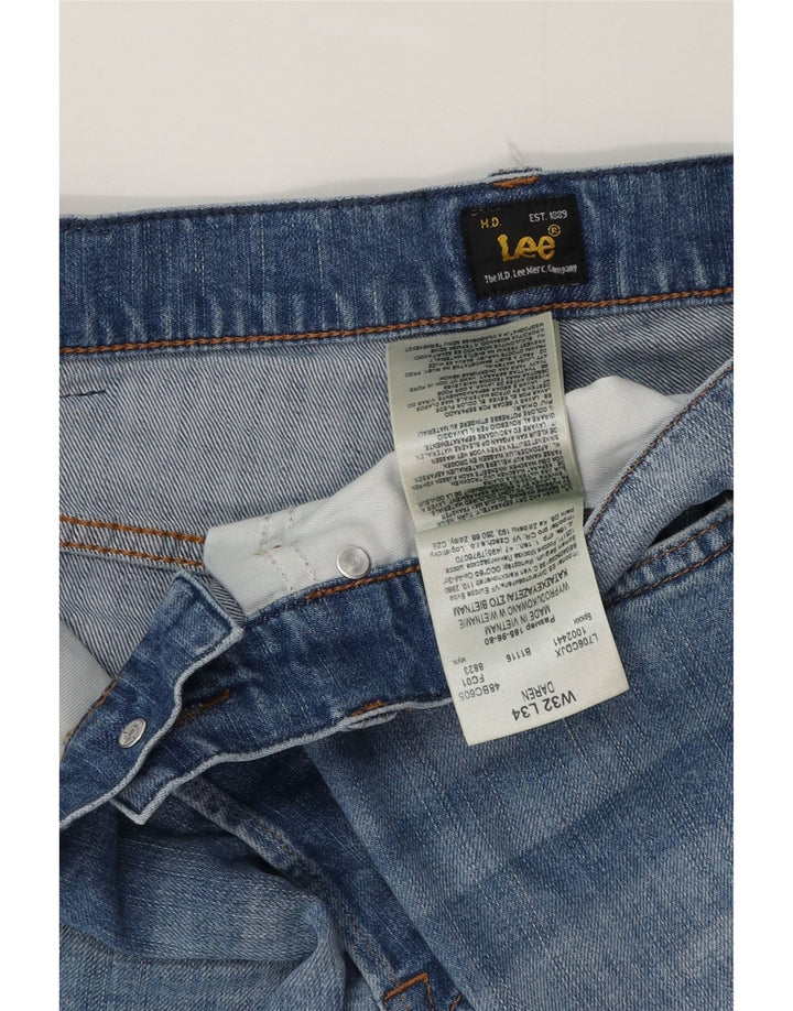 Lee Herren Daren Straight Jeans W32 L34 Blaue Baumwolle