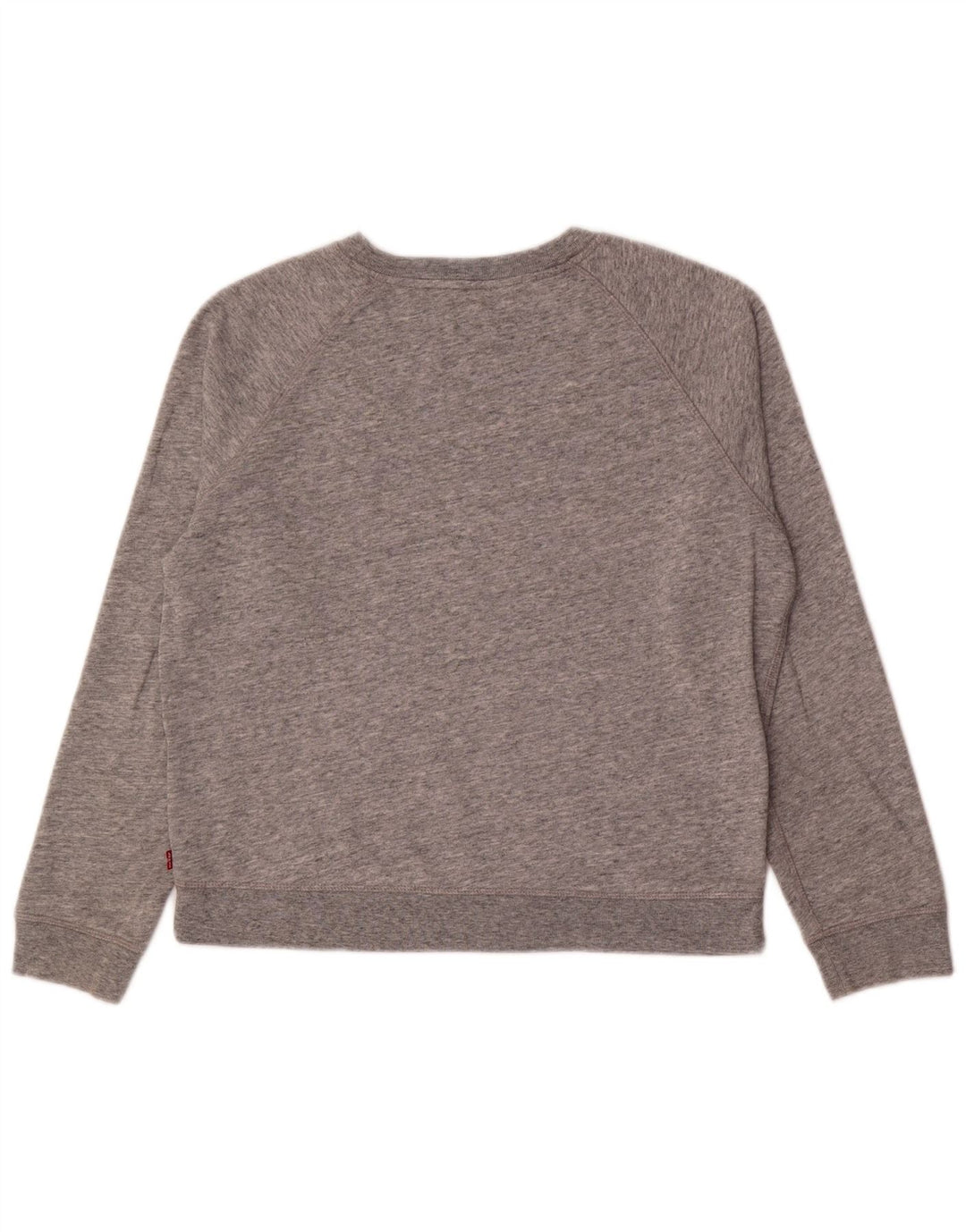 Levi's Damen Grafik-Sweatshirt-Pullover UK 14 Mittelgrau meliert