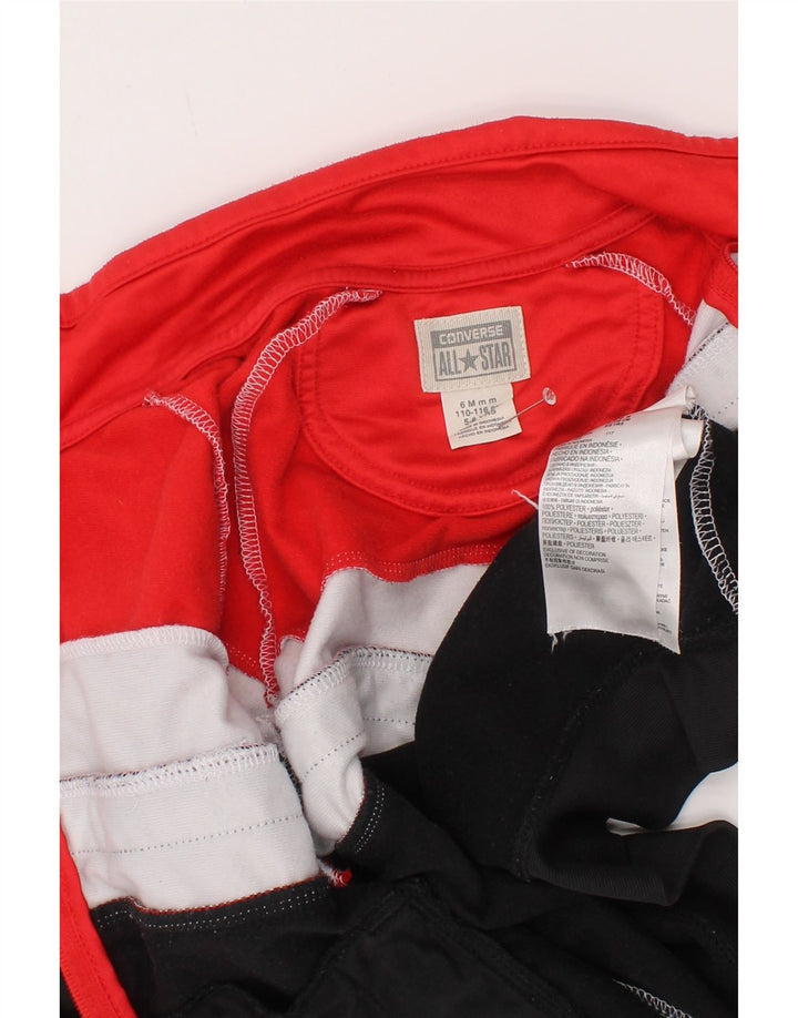 Converse Jungen-Trainingsanzug-Top-Jacke, 5–6 Jahre, mehrfarbig, Farbblock