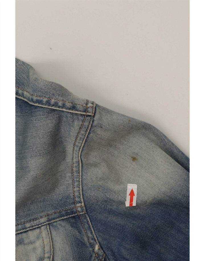 Diesel Herren Jeansjacke UK 42 XL Blaue Baumwolle