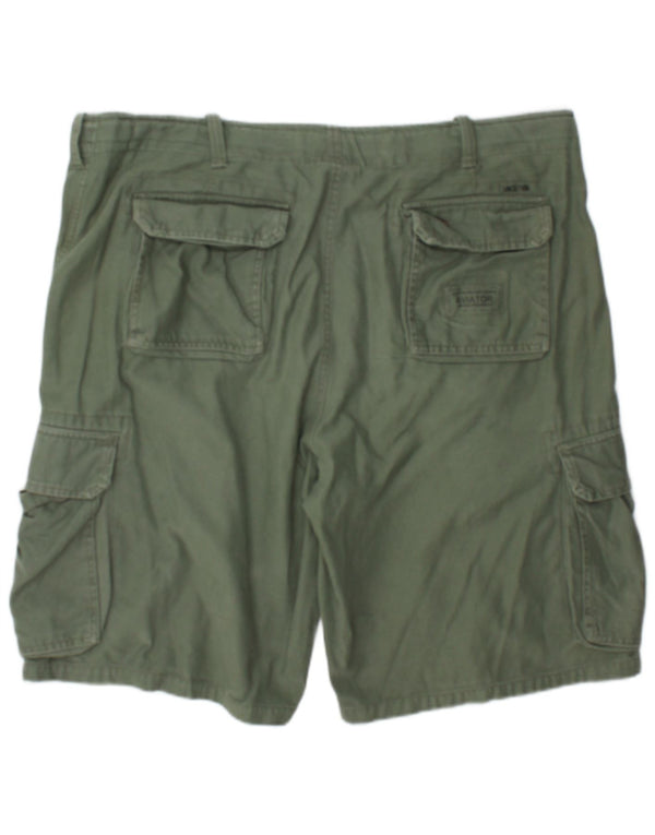 Mil-Tec Herren Cargoshorts 2XL W42 Grüne Baumwolle