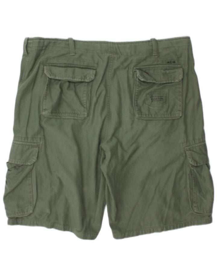 Mil-Tec Herren Cargoshorts 2XL W42 Grüne Baumwolle