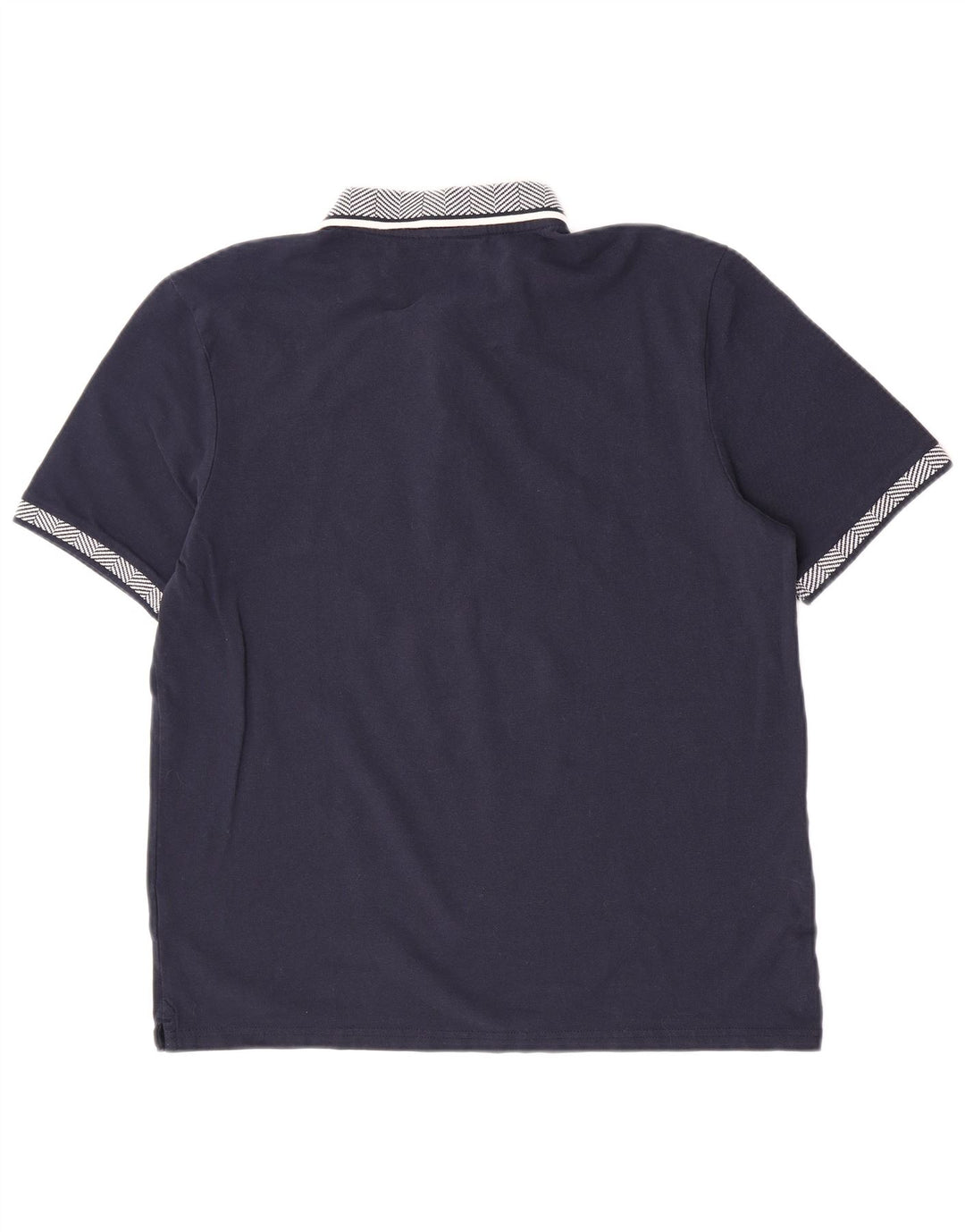 Ben Sherman Herren-Poloshirt, groß, marineblau, gestreift, Baumwolle