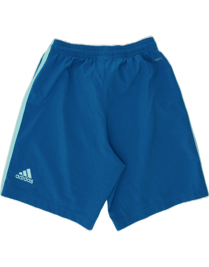 ADIDAS Boys Climalite Leggings 9-10 Years  Blue Polyester Vintage Adidas and Second-Hand Adidas from Messina Hembry 