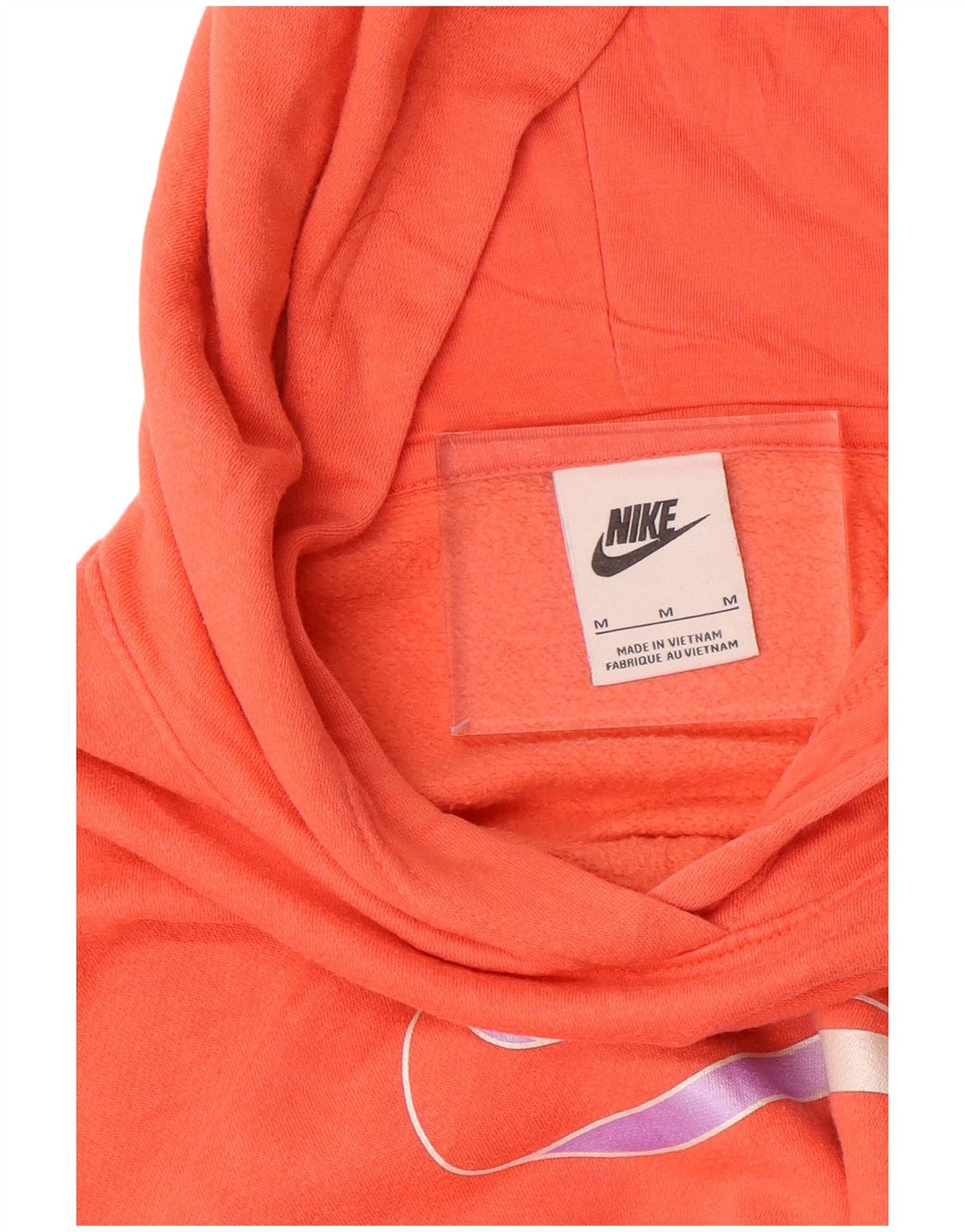 NIKE Damen-Pullover mit übergroßem grafischem Kapuzenpullover, Gr. 14, Mittelorange