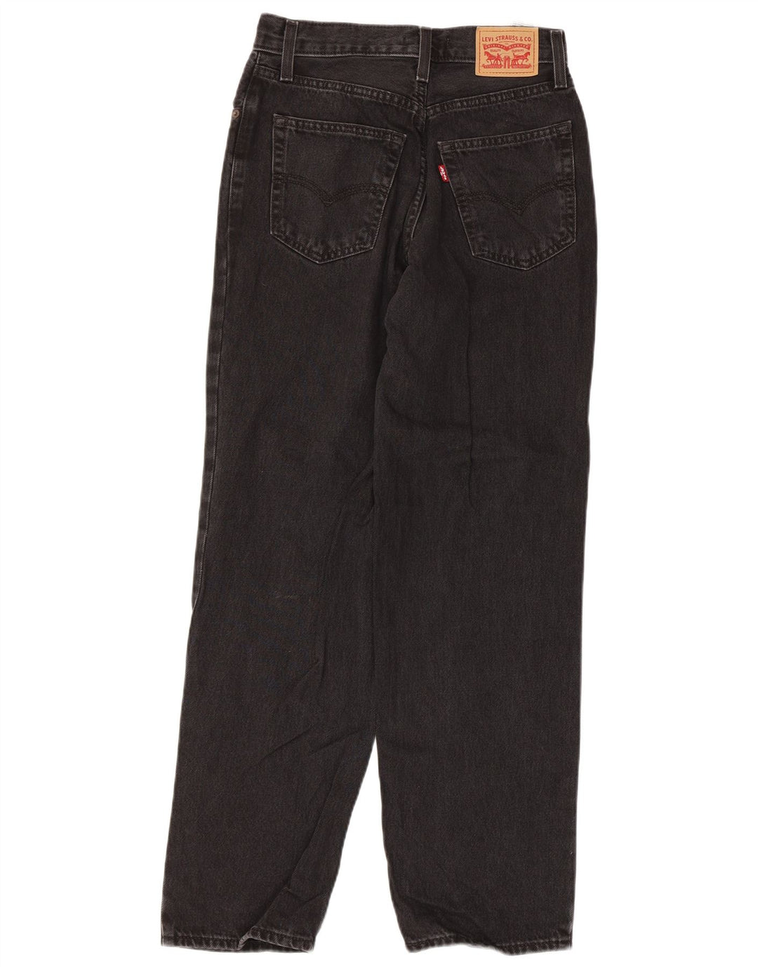 Levi's Damen Baggy Loose Jeans W24 L31 Schwarze Baumwolle