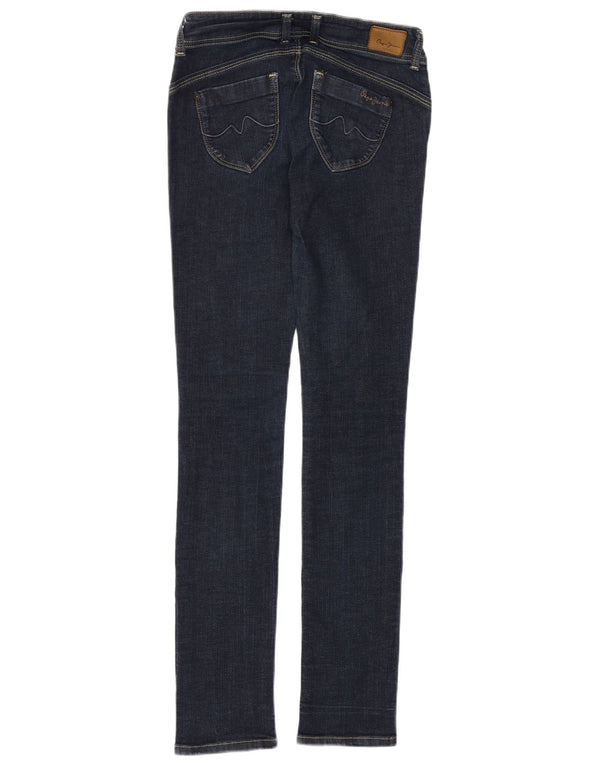 PEPE Jeans Damen Slim Jeans W28 L32 Blaue Baumwolle