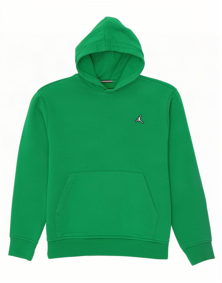 Jordan Herren Kapuzenpullover aus mittelgrüner Baumwolle