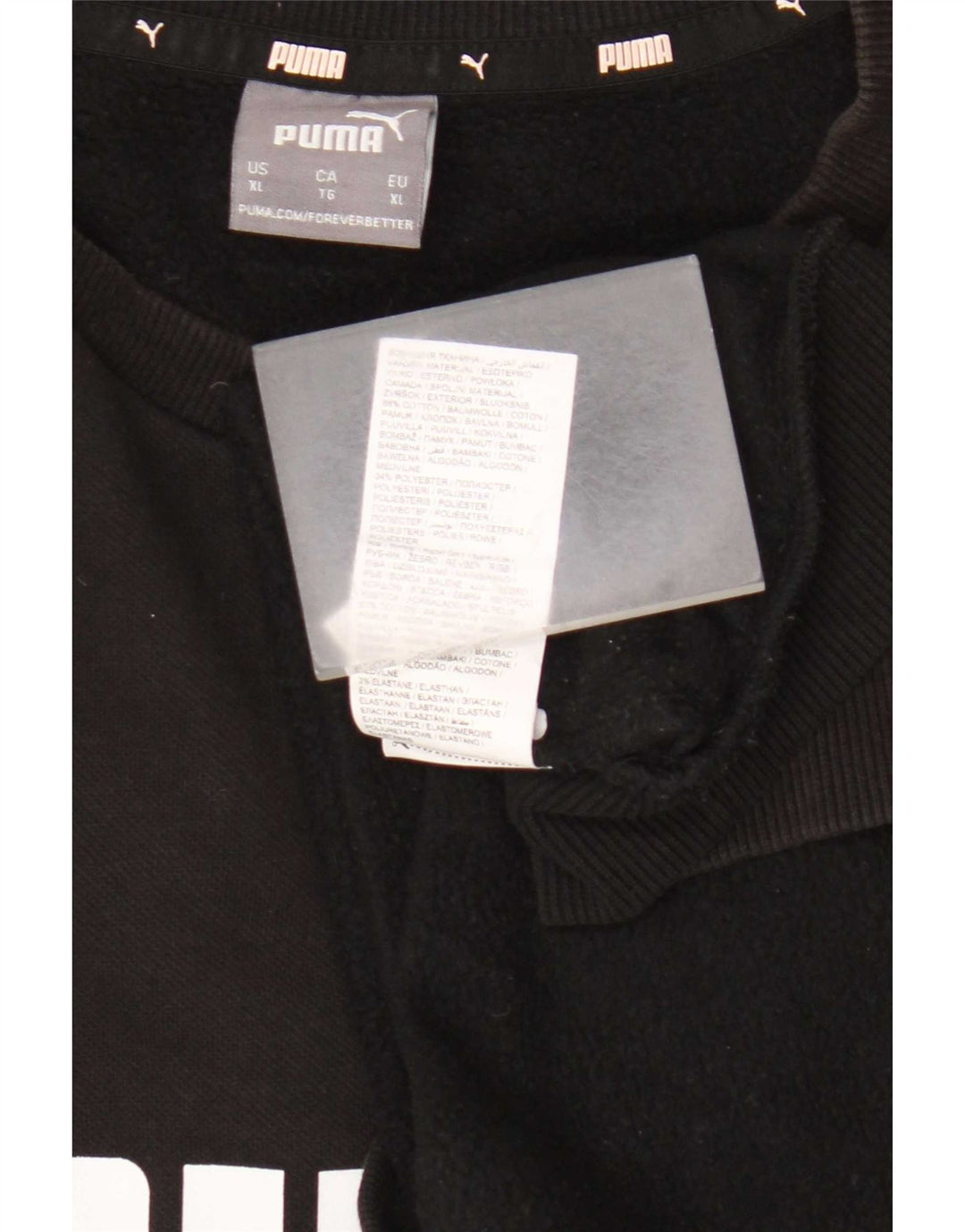 Puma Herren Graphic Sweatshirt Pullover XL Schwarz Baumwolle