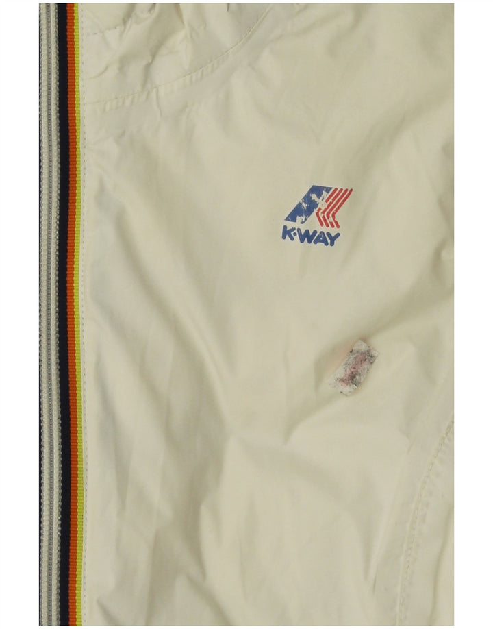 K-Way Damen Kapuzenjacke, wendbar, gepolstert, Gr. 8, Schwarz, Polyamid