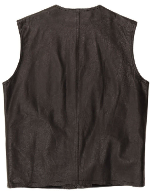 Arsenal Herren Lederweste UK 38 Medium Schwarz