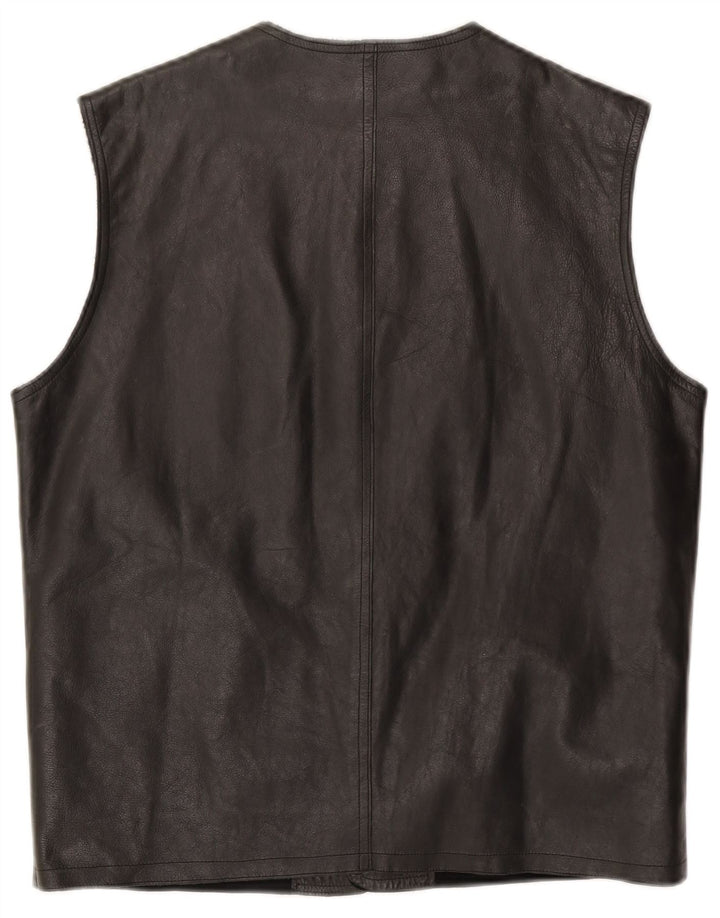 Arsenal Herren Lederweste UK 38 Medium Schwarz