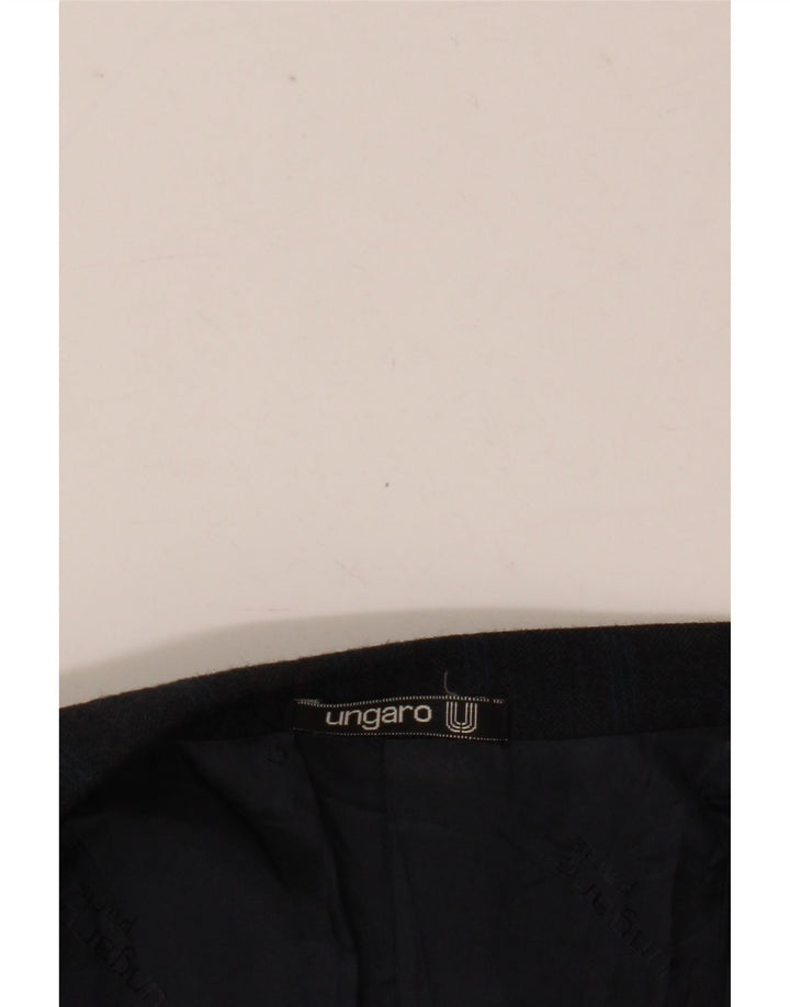 Ungaro Herren-Blazer, zweireihig, Gr. 38, Mittelblau, Nadelstreifen