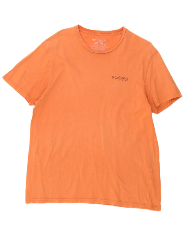 Columbia Herren-T-Shirt mit Grafik, groß, orange, Baumwolle