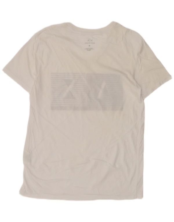 Armani Exchange Herren-T-Shirt mit Grafik, mittelweiße Baumwolle