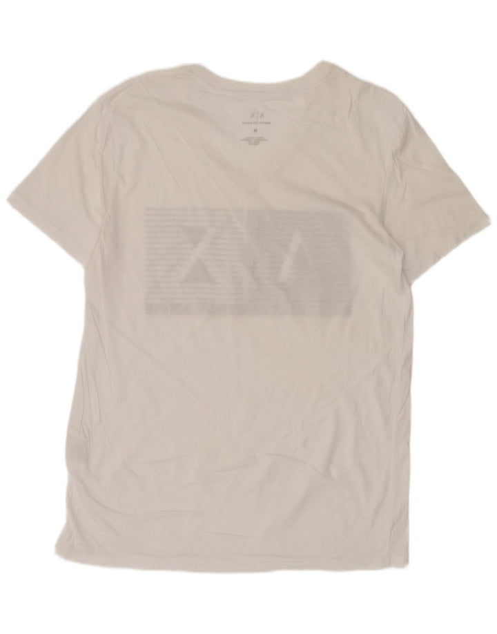 Armani Exchange Herren-T-Shirt mit Grafik, mittelweiße Baumwolle