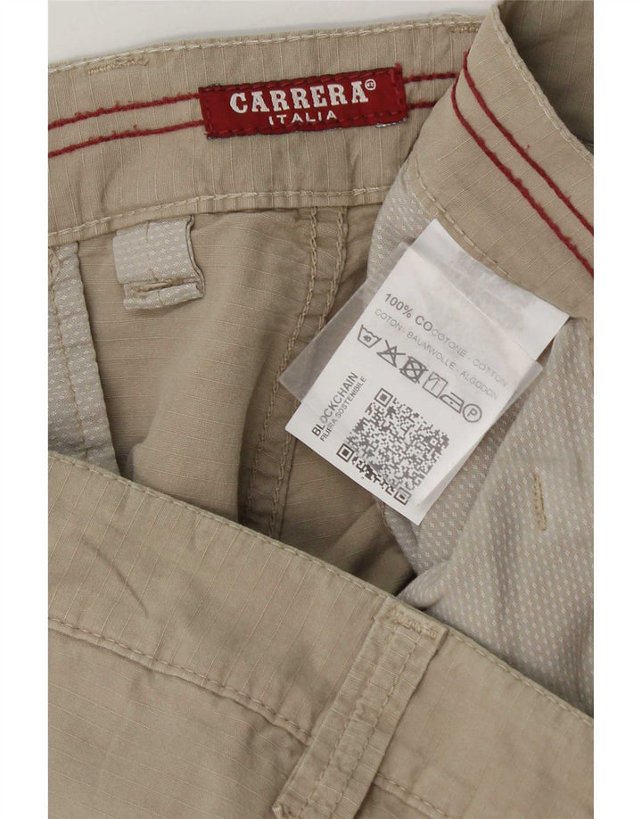 Carrera Herren Cargoshorts W38 XL Beige Baumwolle