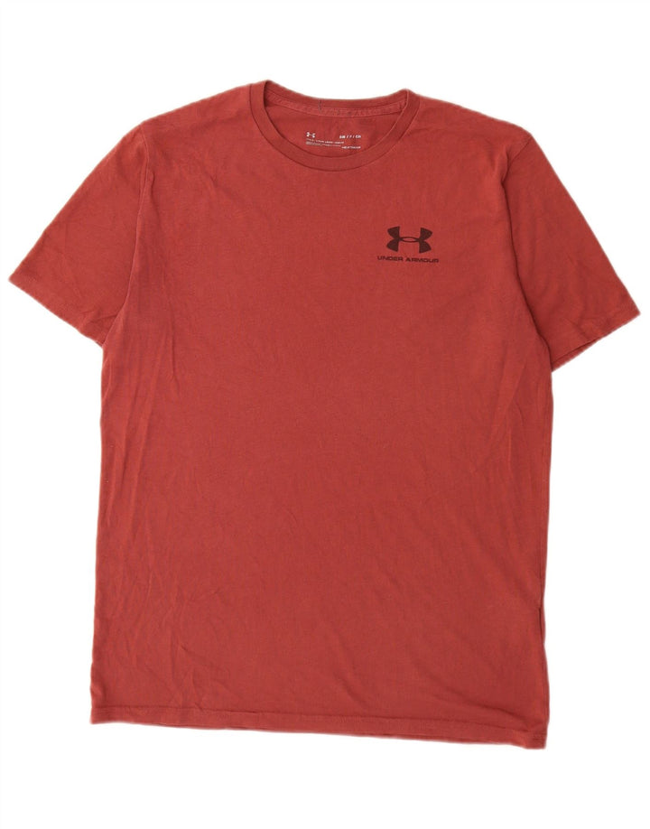 Vans Herren Heat Gear T-Shirt Top Small aus roter Baumwolle