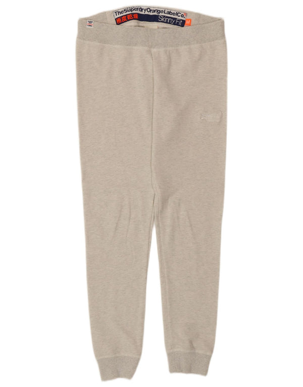 Superdry Damen Skinny Fit Trainingshose Jogger UK 14 Mittelgrau