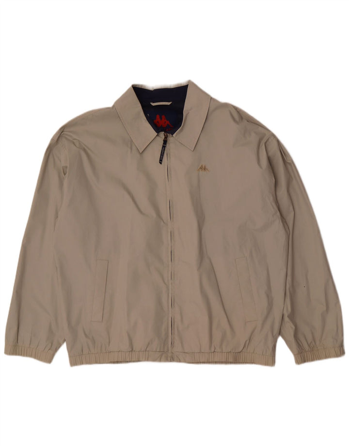 Kappa Herren Bomberjacke UK 44 2XL Beige Polyester