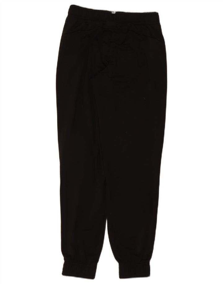 Puma Jungen-Trainingshose, Jogginghose, 11–12 Jahre, schwarzes Polyester