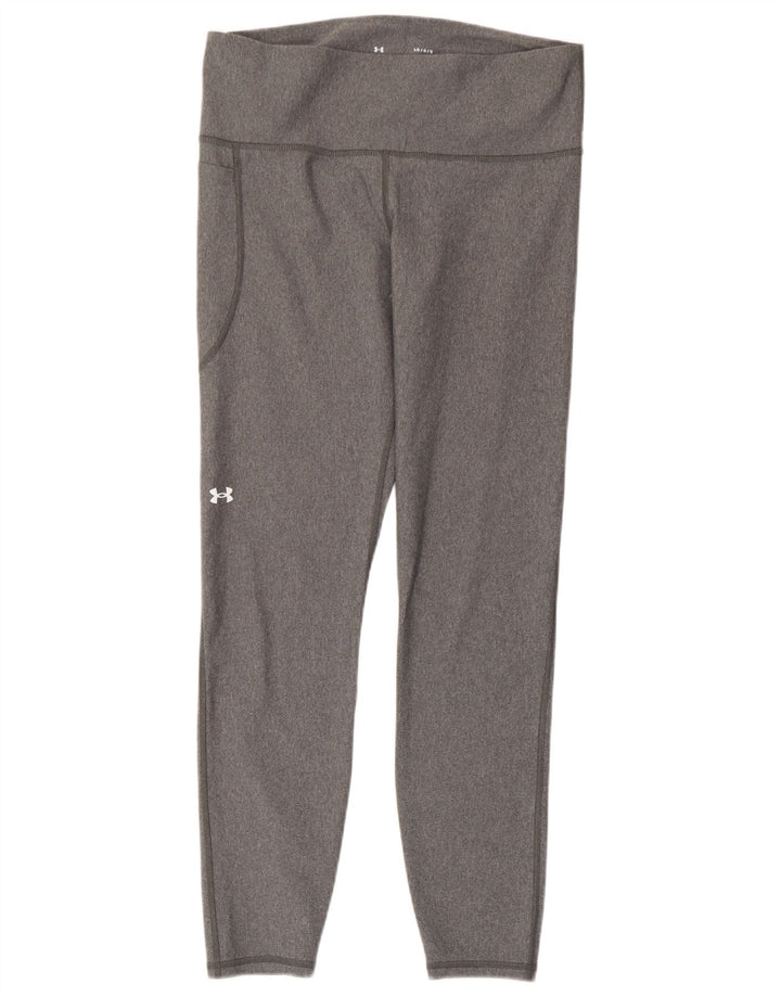 Under Armour Damen Heat Gear Leggings UK 14 Large Grau
