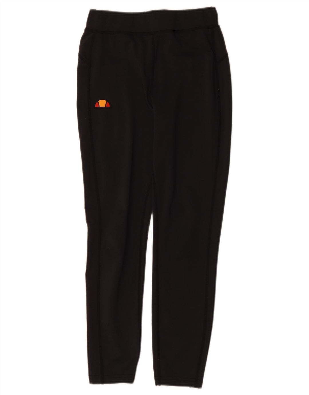 Ellesse Womens Graphic Crop Leggings UK 8 Small Schwarz Polyester
