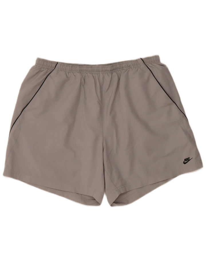 NIKE Herren Sportshorts 2XL Grau Polyester